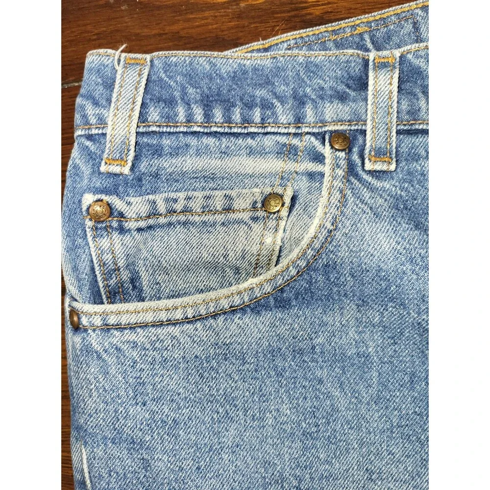 VTG 90s Levis 540 Relaxed Fit Jeans Men 42x32 Medium Wash Distressed Jan 1999